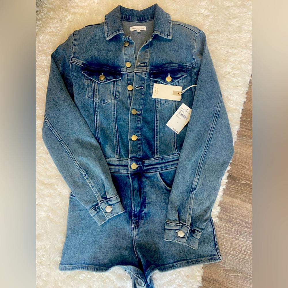 NWT DENIM ROMPER